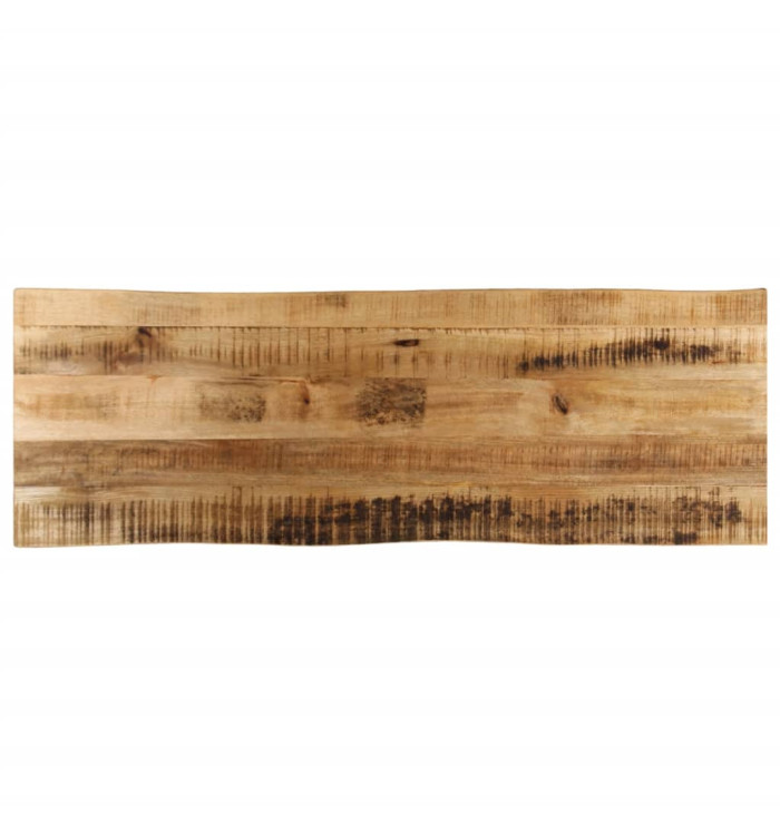 Dessus de table bord vivant 140x40x3,8 cm bois de manguier brut | Mobilier & Déco