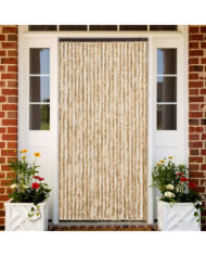 Rideau anti-mouches beige 100x230 cm chenille | Mobilier & Déco