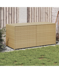 Boîte de rangement de jardin mélange beige 283L résine tressée | Mobilier & Déco