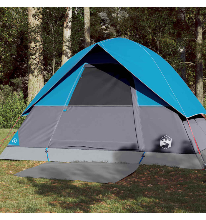 Tente de camping à dôme 3 personnes bleu imperméable | Mobilier & Déco