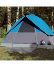Tente de camping à dôme 3 personnes bleu imperméable | Mobilier & Déco