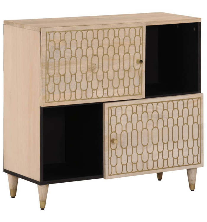 Armoire latérale 80x33x75 cm bois massif de manguier | Mobilier & Déco
