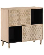 Armoire latérale 80x33x75 cm bois massif de manguier | Mobilier & Déco