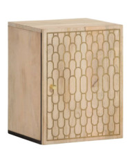 Armoire de salle de bain murale 38x33x48cm bois massif manguier | Mobilier & Déco