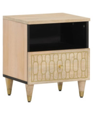 Table de chevet 40x33x46 cm Bois de manguier solide | Mobilier & Déco