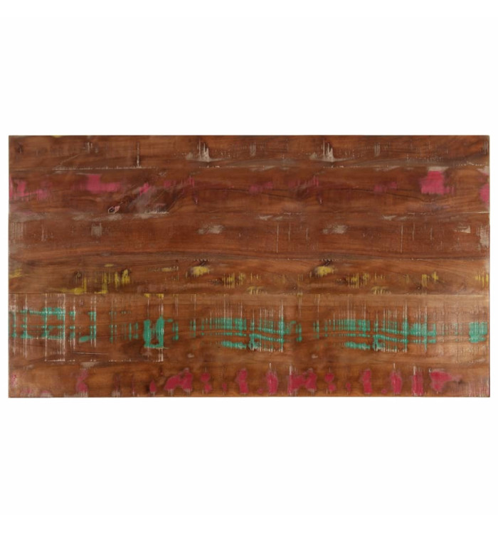 Dessus de table 120x70x2,5cm rectangulaire bois massif récupéré | Mobilier & Déco