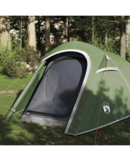Tente de camping tunnel 3 personnes vert imperméable | Mobilier & Déco