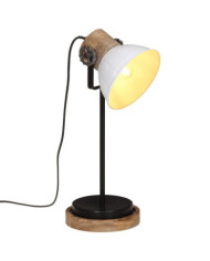 Lampe de bureau 25 W blanc 17x17x50 cm E27 | Mobilier & Déco
