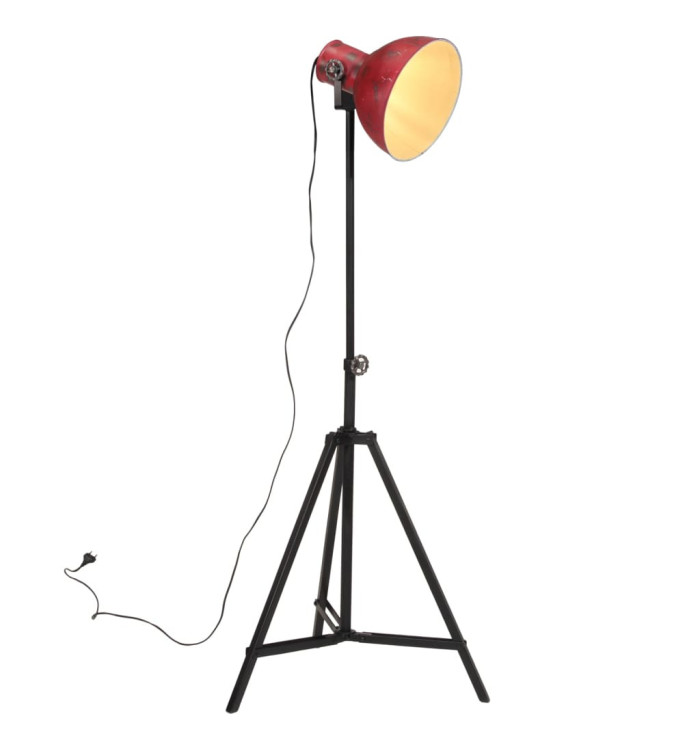 Lampadaire 25 W rouge délavé 61x61x90/150 cm E27 | Mobilier & Déco