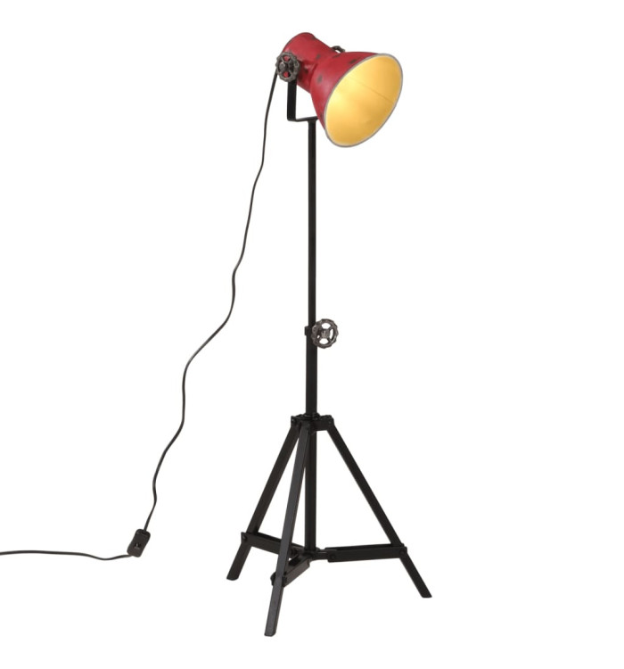 Lampadaire 25 W rouge délavé 35x35x65/95 cm E27 | Mobilier & Déco