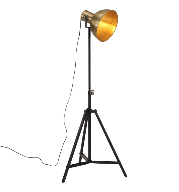 Lampadaire 25 W laiton antique 61x61x90/150 cm E27 | Mobilier & Déco