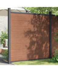 Panneau de clôture marron 180x186 cm WPC | Mobilier & Déco
