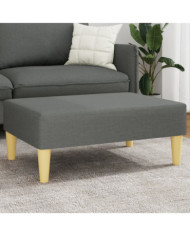 Repose-pied gris foncé 77x55x31 cm tissu | Mobilier & Déco