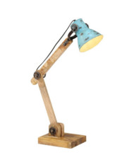 Lampe de bureau 25 W bleu délavé 23x18x96 cm E27 | Mobilier & Déco