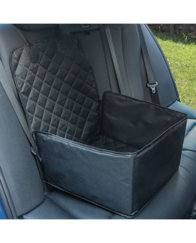 Siège de voiture pour chien noir 45x45x25/55 cm | Mobilier & Déco