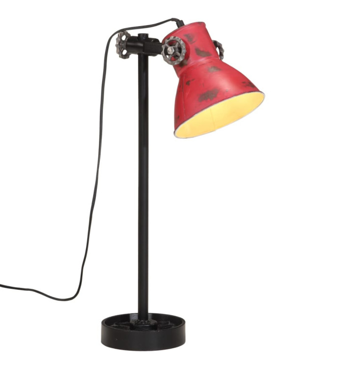 Lampe de bureau 25 W rouge délavé 15x15x55 cm E27 | Mobilier & Déco