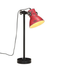 Lampe de bureau 25 W rouge délavé 15x15x55 cm E27 | Mobilier & Déco