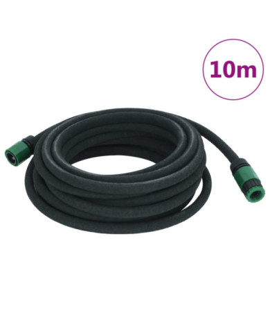Tuyau d'arrosage de jardin noir 0,6" 10 m caoutchouc | Mobilier & Déco