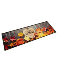 Tapis de cuisine lavable impression d'automne 45x150 cm velours | Mobilier & Déco