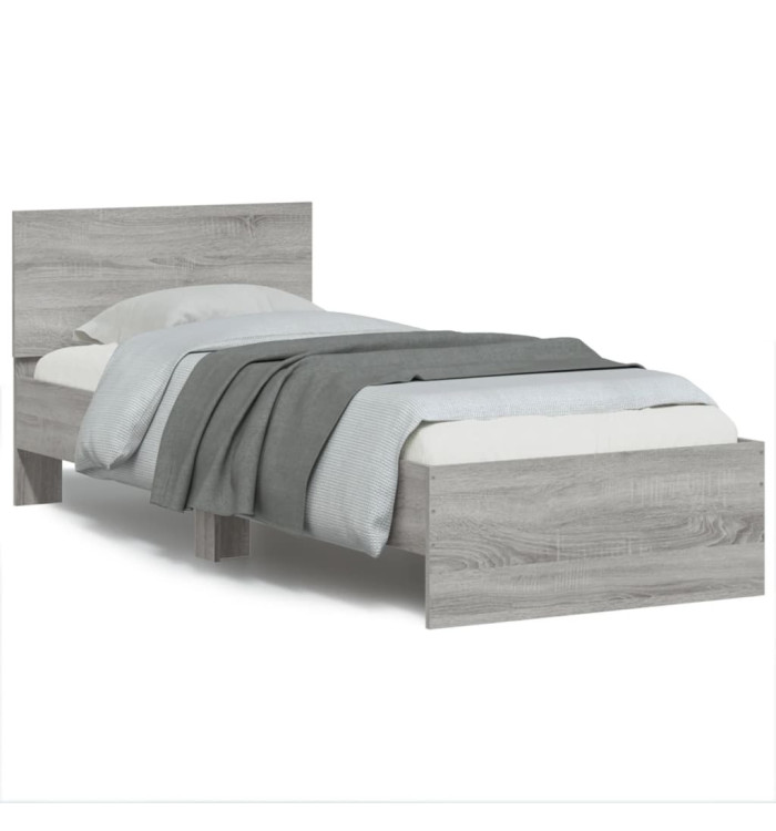 Cadre de lit sans matelas avec lumières LED 75x190 cm | Mobilier & Déco