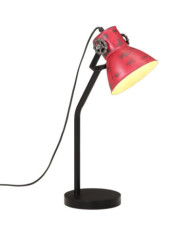 Lampe de bureau 25 W rouge délavé 17x17x60 cm E27 | Mobilier & Déco