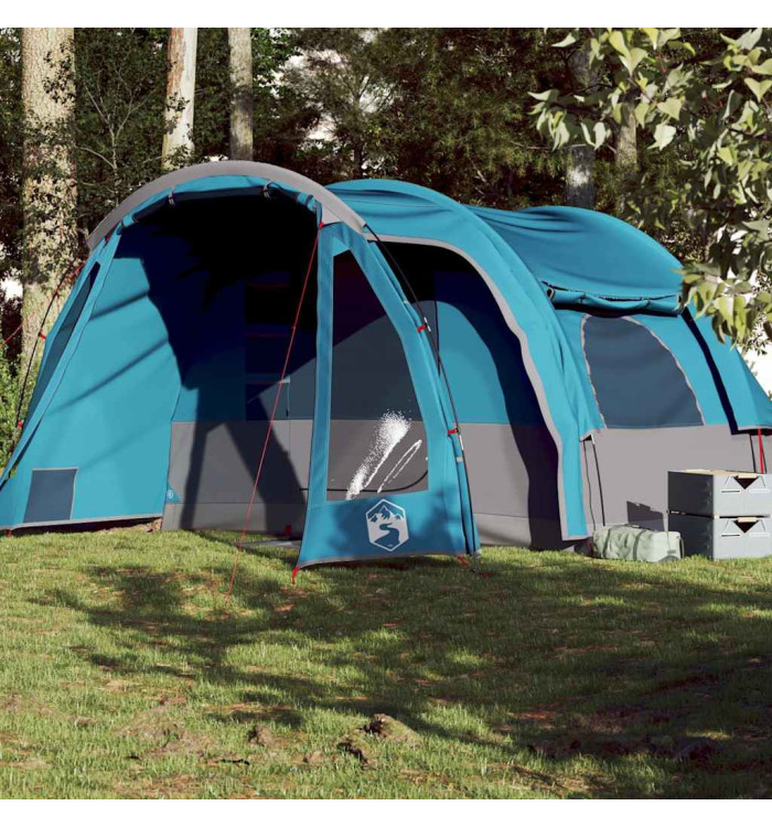 Tente familiale 6 personnes bleu imperméable | Mobilier & Déco