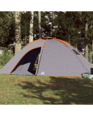 Tente de camping 8 personnes orange imperméable | Mobilier & Déco