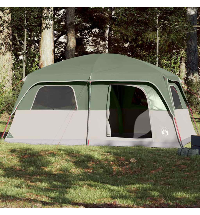 Tente de cabine familiale 10 personnes vert imperméable | Mobilier & Déco