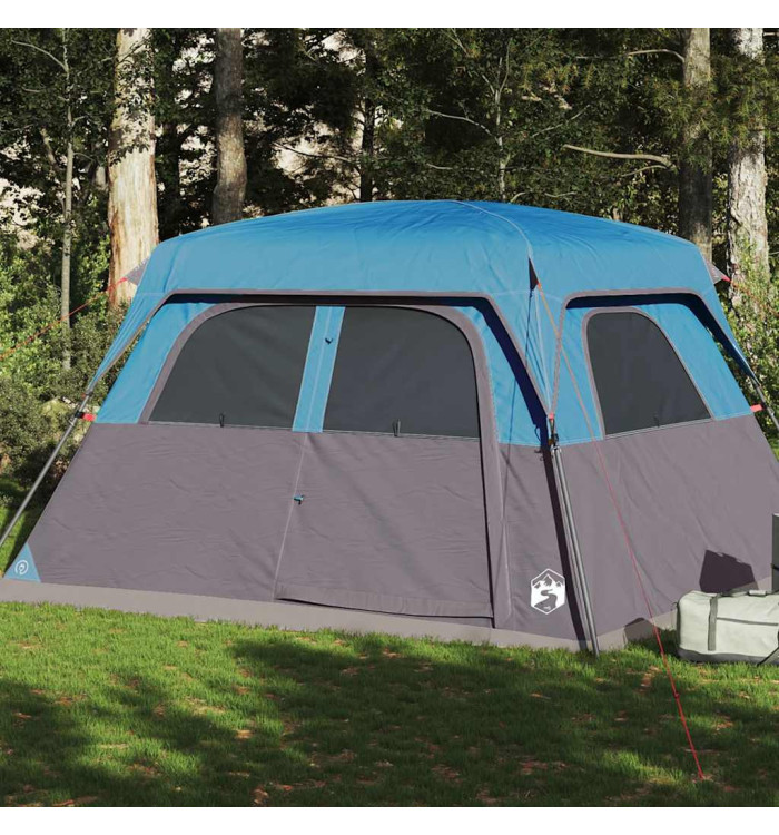 Tente de cabine familiale 6 personnes bleu imperméable | Mobilier & Déco