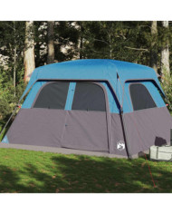 Tente de cabine familiale 6 personnes bleu imperméable | Mobilier & Déco
