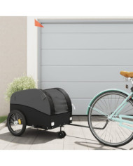 Remorque de vélo noir 45 kg fer | Mobilier & Déco