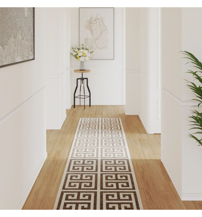 Tapis intérieur extérieur à poils courts 80x300 cm antidérapant | Mobilier & Déco