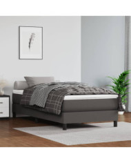 Matelas de lit à ressorts ensachés gris 120x190x20 cm | Mobilier & Déco