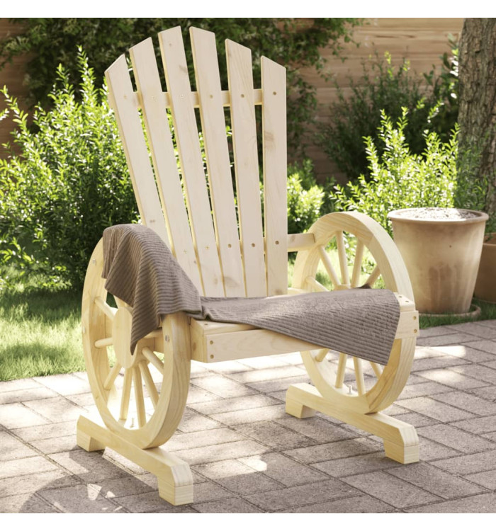 Chaises de jardin Adirondack lot de 2 bois de sapin massif | Mobilier & Déco