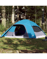 Tente familiale à dôme 6 personnes bleu imperméable | Mobilier & Déco