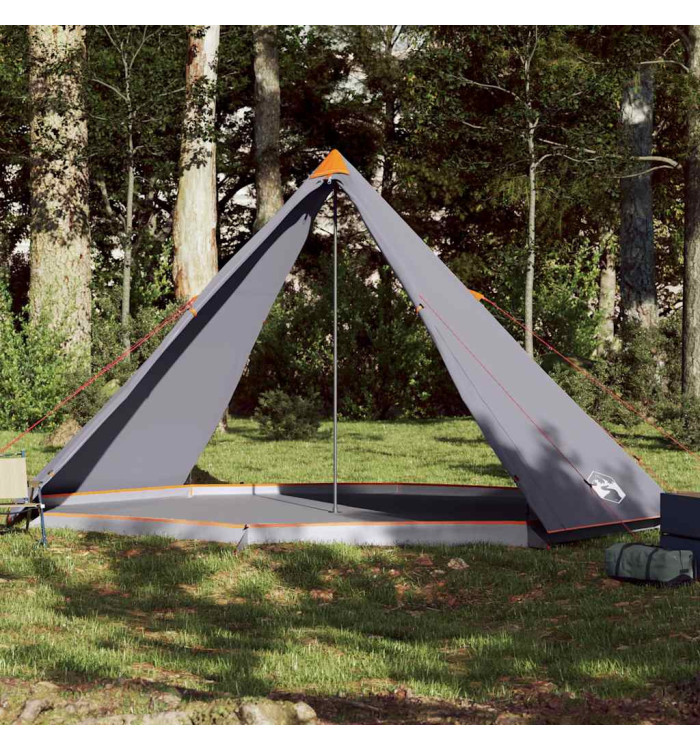 Tente familiale tipi 8 personnes gris et orange imperméable | Mobilier & Déco