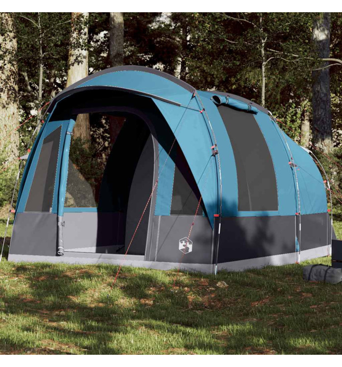 Tente de camping tunnel 3 personnes bleu imperméable | Mobilier & Déco