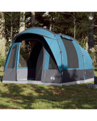 Tente de camping tunnel 3 personnes bleu imperméable | Mobilier & Déco