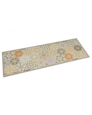 Tapis de cuisine lavable impression pastel hexagonale 60x180 cm | Mobilier & Déco