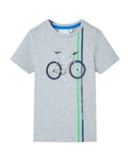 T-shirt pour enfants avec manches courtes gris 92 | Mobilier & Déco
