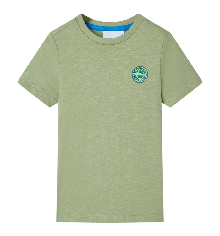 T-shirt pour enfants kaki clair 116 | Mobilier & Déco