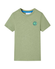 T-shirt pour enfants kaki clair 116 | Mobilier & Déco