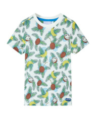T-shirt pour enfants avec manches courtes multicolore 128 | Mobilier & Déco