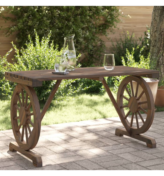 Table de jardin 115x55x65 cm bois de sapin massif | Mobilier & Déco