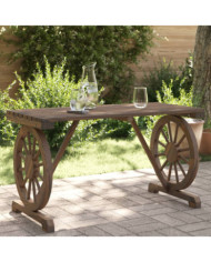 Table de jardin 115x55x65 cm bois de sapin massif | Mobilier & Déco