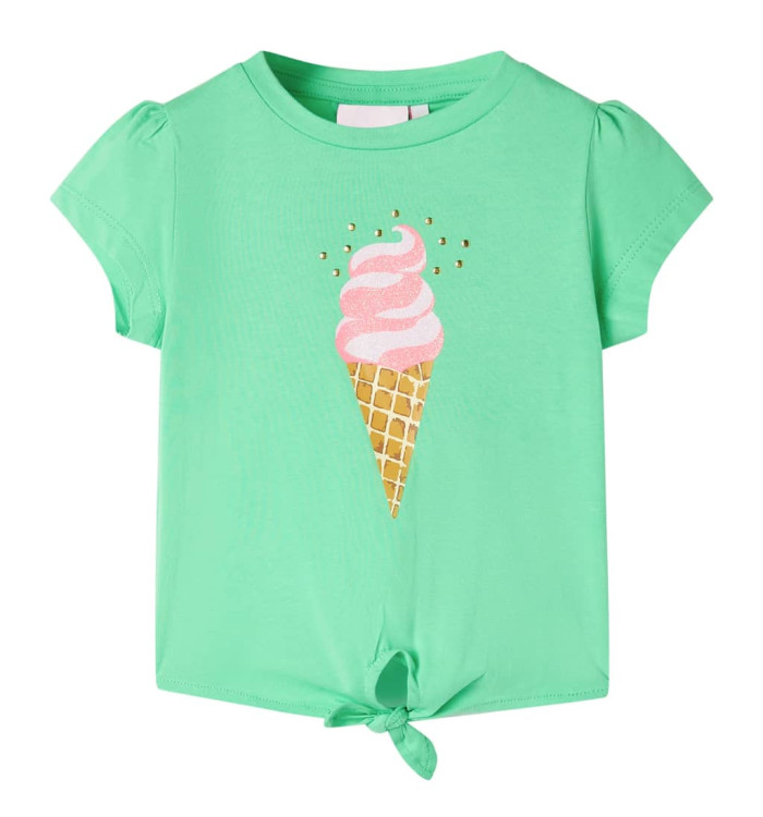 T-shirt pour enfants vert clair 140 | Mobilier & Déco
