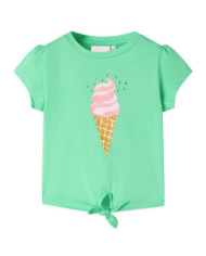T-shirt pour enfants vert clair 140 | Mobilier & Déco