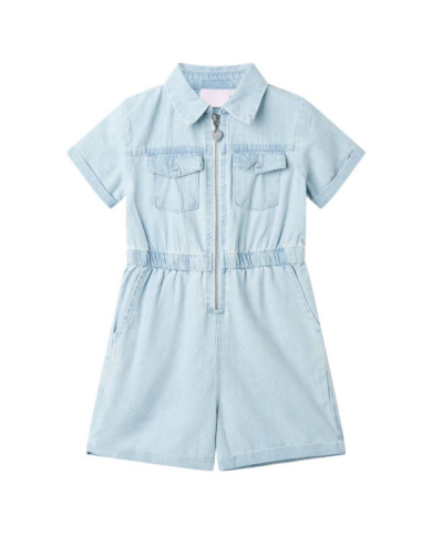 Combinaison enfants avec manches courtes bleu doux 116 | Mobilier & Déco
