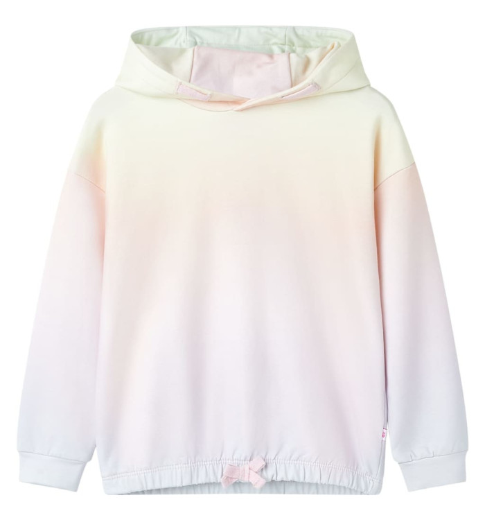 Sweatshirt à capuche pour enfants blanc étincelant 140 | Mobilier & Déco