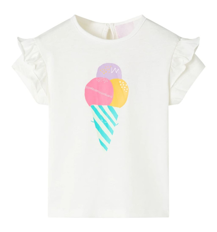 T-shirt pour enfants écru 92 | Mobilier & Déco